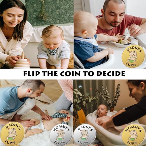 Image of New Parent Decision Coin Funny Pregnancy Gifts for First Time Moms Dads, Cute New Parents Gift Mommy Daddy Couples Gift Ideas, Gag Gift for Shower Birthday Fathers Day