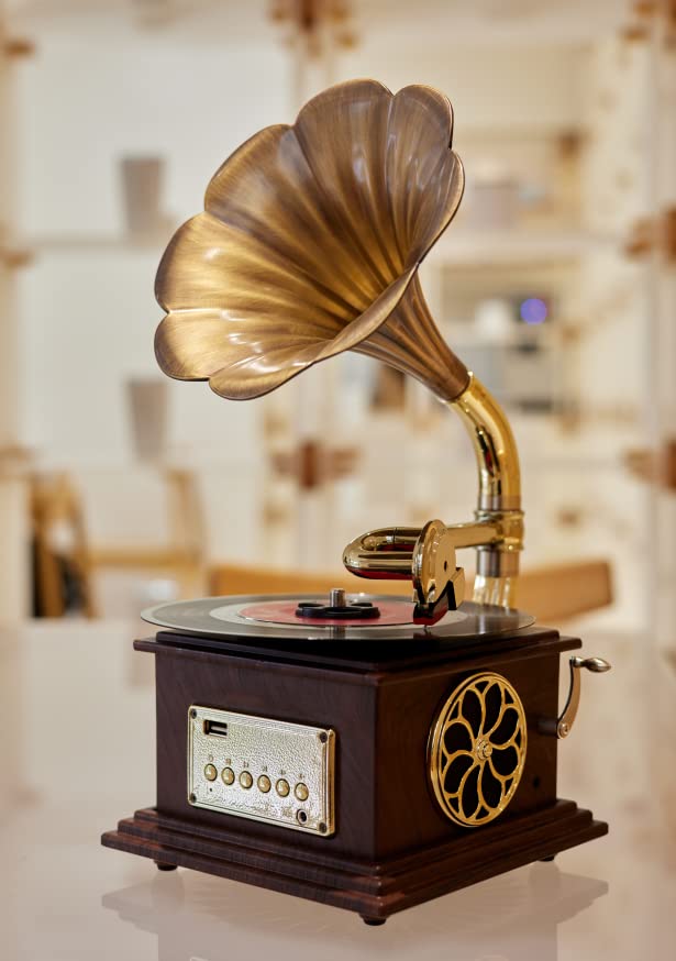 Vintage Retro Classical Gramophone Vinyle Lecteur Enregistreur stéréo 3,5 mm Audio Blue Tooth 4.2/ Aux-in/Aux-out/Entrée… - Les Beatles, Paul McCartney, John Lennon, RIngo Starr, George Harrison Vintage Retro Classical Gramophone Vinyle Lecteur Enregistreur stéréo 3,5 mm Audio Blue Tooth 4.2/ Aux-in/Aux-out/Entrée… – Image 8