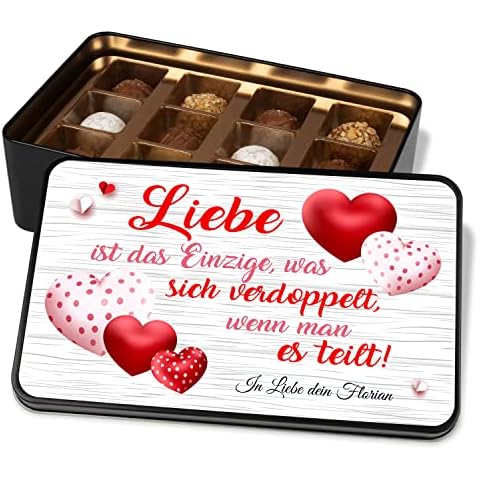 Geschenk zum Valentinstag: Individuell bedruckte Metalldose Cover