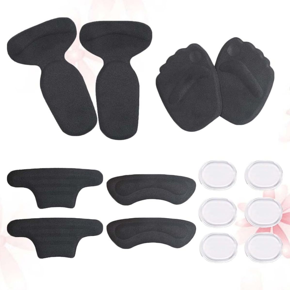 5pcs Five Toe Arch Forefoot Pads Self Adhesive Heel Stickers