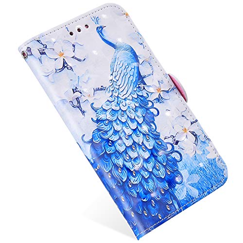 MoreChioce Coque Compatible avec Samsung Galaxy J7 2016 Etui avec Rabat,Jolie Paon Bling Paillette Cuir Portefeuille Wallet Housse à Clapet Antichoc Protective Flip Case Magnétique