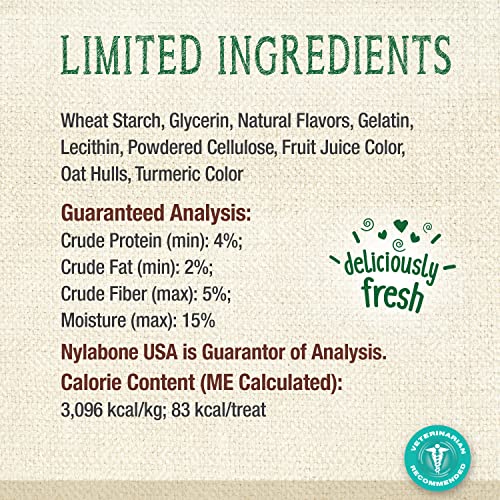 Image of Nylabone Nutri Dent Dog Dental Chews - Natural Dog Teeth Cleaning & Breath Freshener - Dental Treats for Dogs - Fresh Breath Flavor, Medium (20 Count)