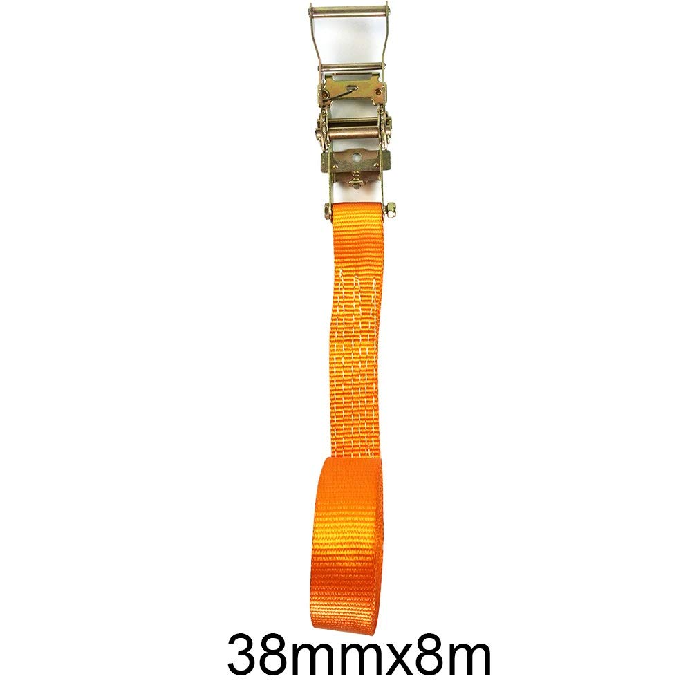 Riemen hinunterbinden Polyester Spanngürtel Auto Cargo Ratsche Riemen Motorrad Bindung Schwerlast LKW-Bündelung Gepäcktransport (Color : 38mmx8m)
