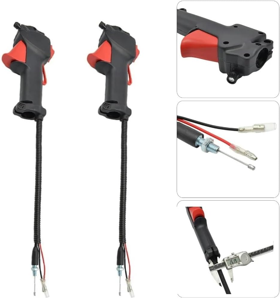 1 PCS 26mm Handle Switch Throttle Trigger Lawn Mower Handle Trigger Fit for Lawn Mower Brush Cutter