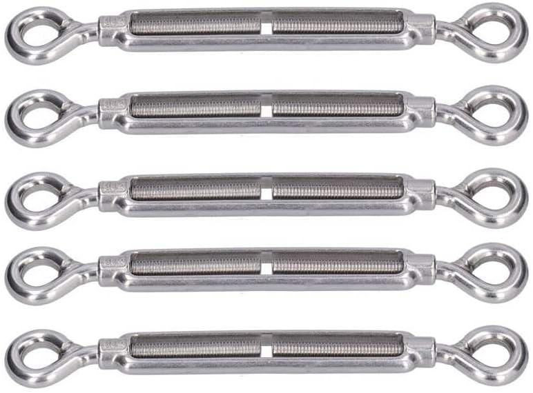 Turnbuckle Good Fixing Shade Sail Hardware 5 Pack for Adjusting for Fastening for Tensioning - (Color: M10)