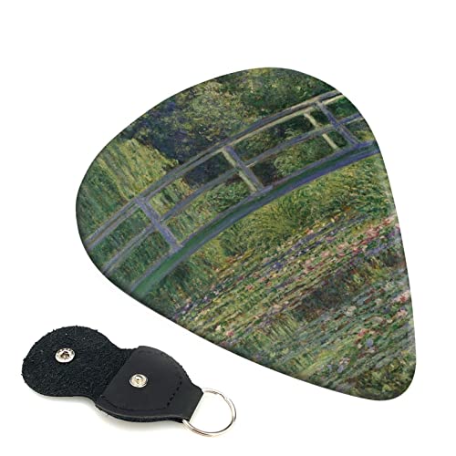 Lot de 6 médiators imprimés nénuphars pour guitare acoustique et guitare électrique avec boîte de rangement - Les Beatles, Paul McCartney, John Lennon, RIngo Starr, George Harrison Lot de 6 médiators imprimés nénuphars pour guitare acoustique et guitare électrique avec boîte de rangement