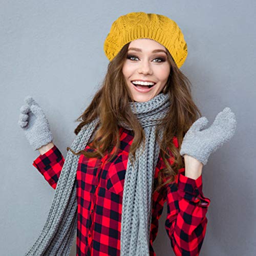 Image of Nollia Soft Knit Solid Color Beanie, Chic, and Lightweight Crochet Knitted Style Beanie Hat for Women, One Size Slouchy Hat