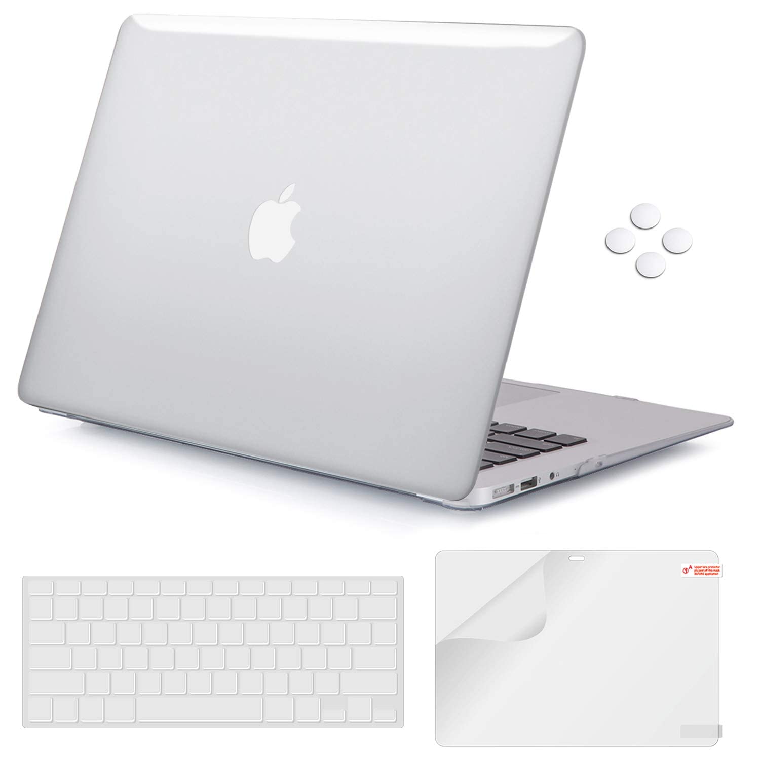 iCasso Compatible with MacBook Air 13 Inch Case Durable Rubber Coated