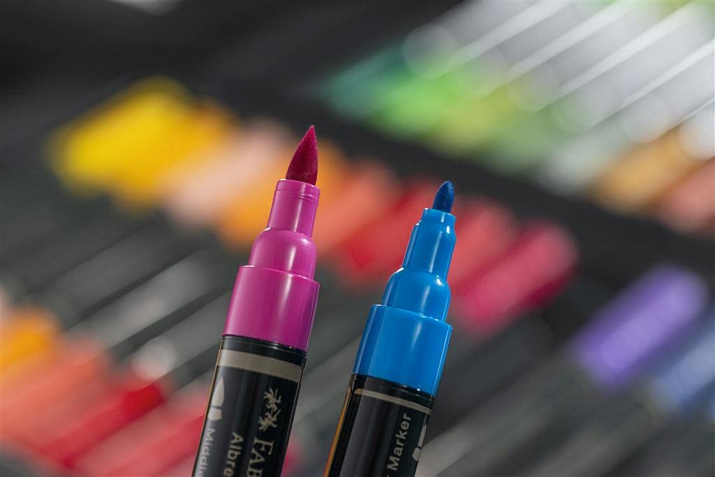 Faber-Castell Art & Graphic Limited Edition Dark Satin Wood Cassette, inkl. Polychromos & Albrecht Durer Bleistifte, Aquarellstifte, Pitt Artist Pinselstifte & Fineliner & Anthrazit