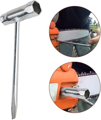 Miniatura 9 de HIFROM Llave de barra de 0.512 x 0.748 in 0.512 x 0.748 in Destornillador y llave de sierra de cadena, removedor de llave de motosierra, herramienta