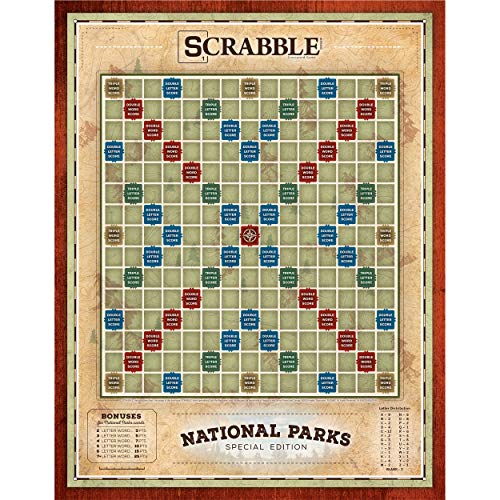 Usaopoly Scrabble: National Parks | Ages 8+ | 2-4 Players | 1 Set #TOP2