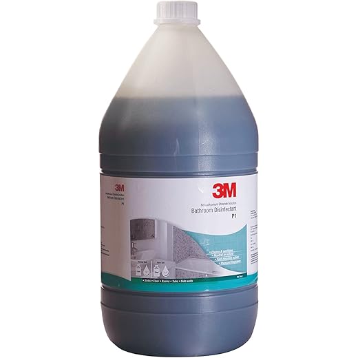 3M Professional P1 Bathroom Surface Cleaner for Floor, Tile, Home and Commercial Use, Disinfectant & Concentrated, Remove Stubborn Stains with Pleasant Fragrance (5L, Pack of 1)