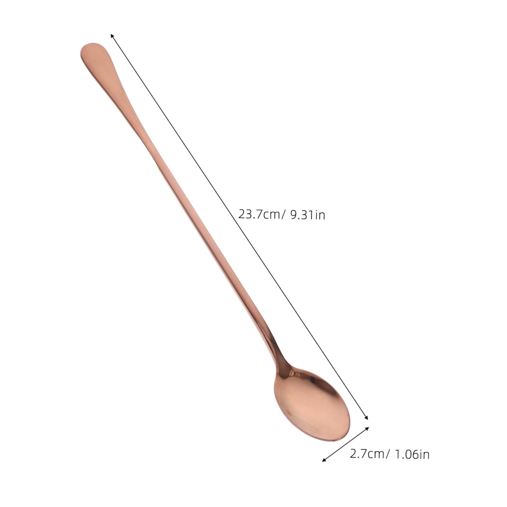 Unomor Versatile Long Handle Bar Spoon Stainless Steel Multi-use Stirrer for Cocktails Teas Iced Beverages