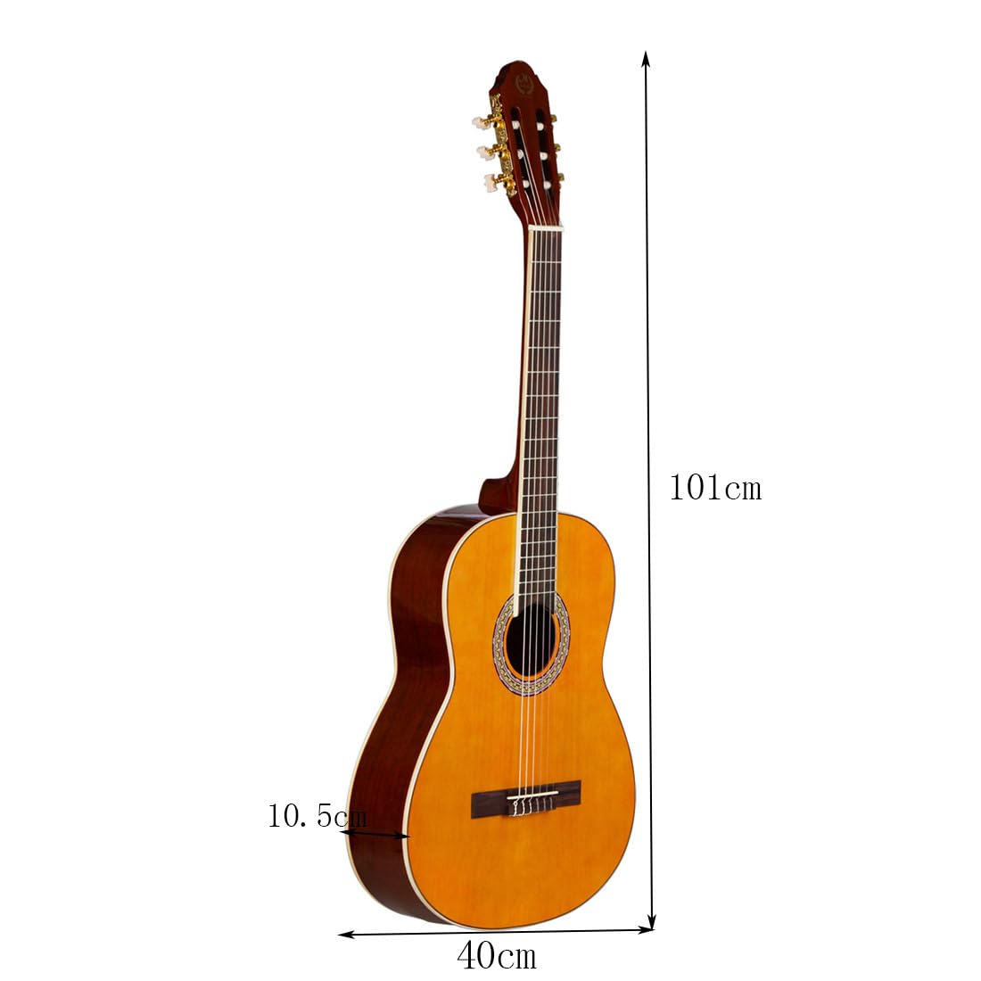 Chitarra classica, Chitarra acustica in abete rosso, Chitarra acustica classica, Chitarra acustica classica, Chitarra acustica per adulti, Chitarra da 39 pollici, Chitarra folk, Strumento a pizzico,