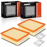 A-Premium Front 2-PC Engine Air Filter Compatible with Hyundai Sonata 2006 2007 2008 2009 2010