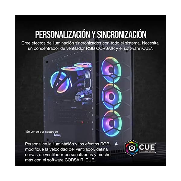 Corsair LL140 RGB Ventilador de PC (140 mm, Doble Halo RGB LED PWM) Paquete Soltero - Image 5