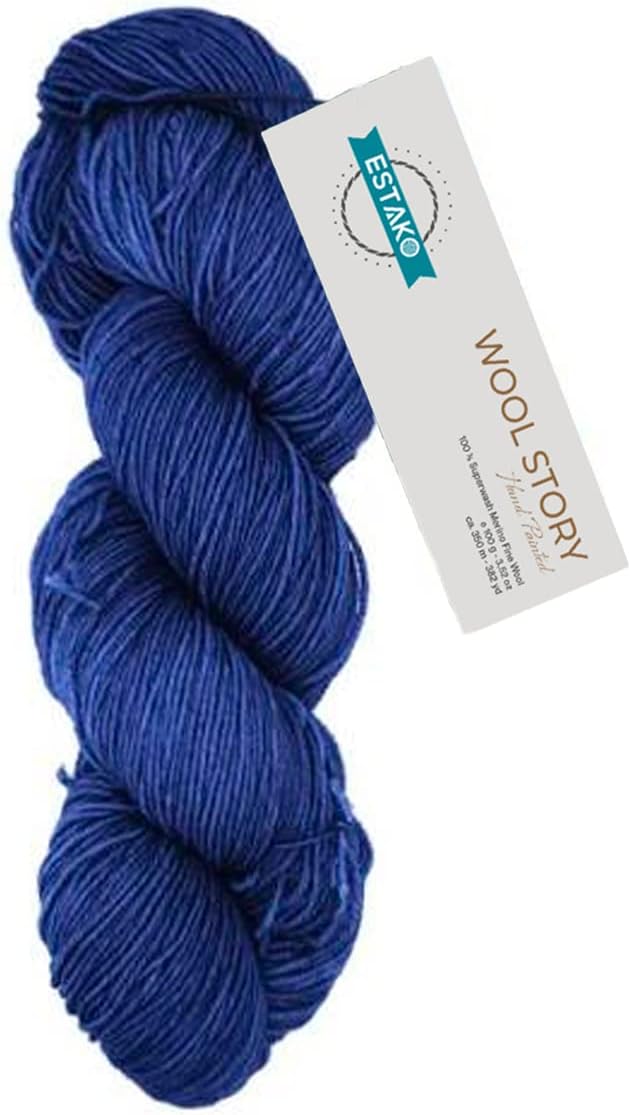 Estako Wool Story Hand Painted 100% Superwash Merino Wool. Super Fino (1) / 3.52 Oz - 100 gr / 382 Yard - 350 mt (7806 - Chestnut)
