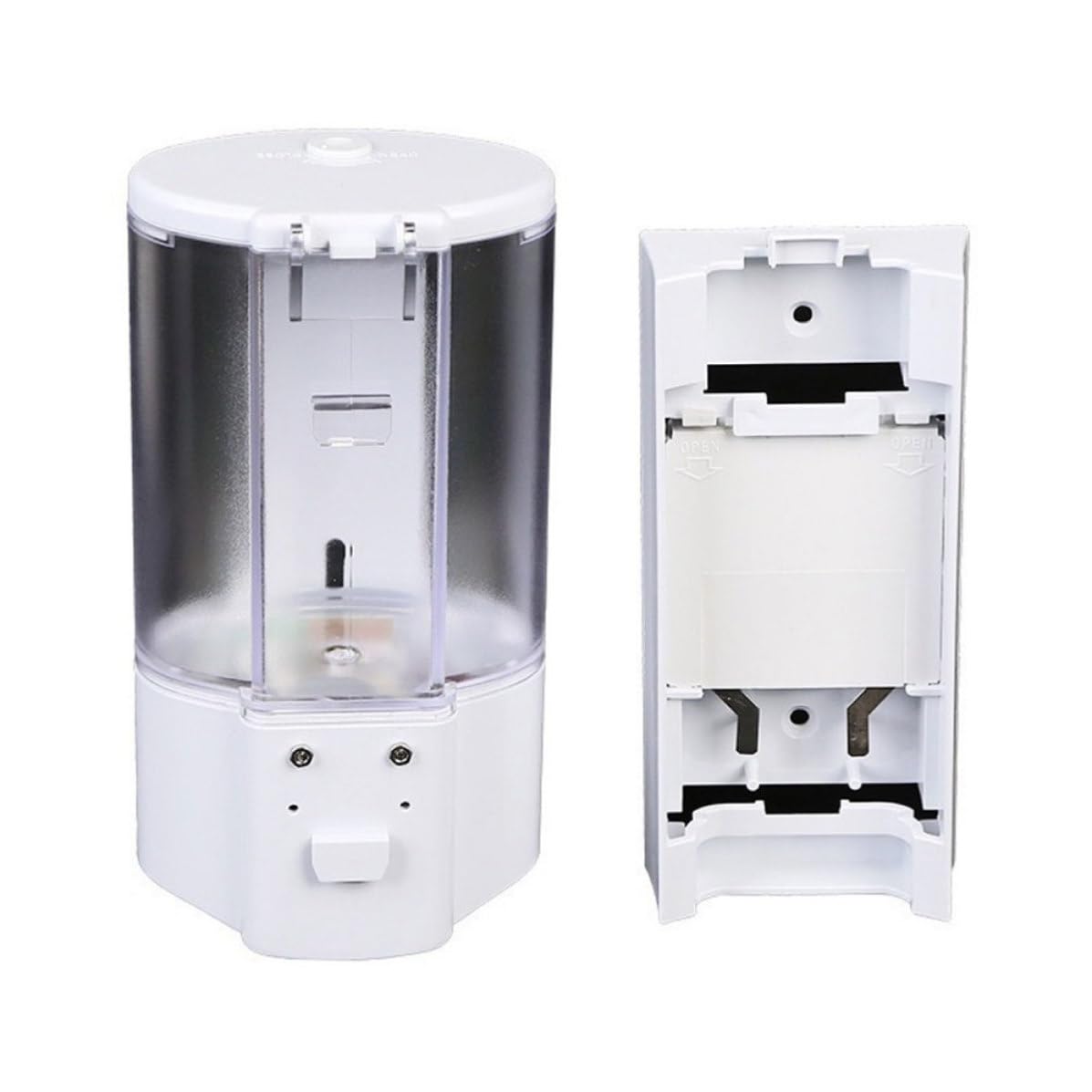 Cabilock Dispensador de Jabón Automático Capacidad 400ml sin Batería Carcasa Abs sin Contacto Sensor de Movimiento para Baño y Cocina