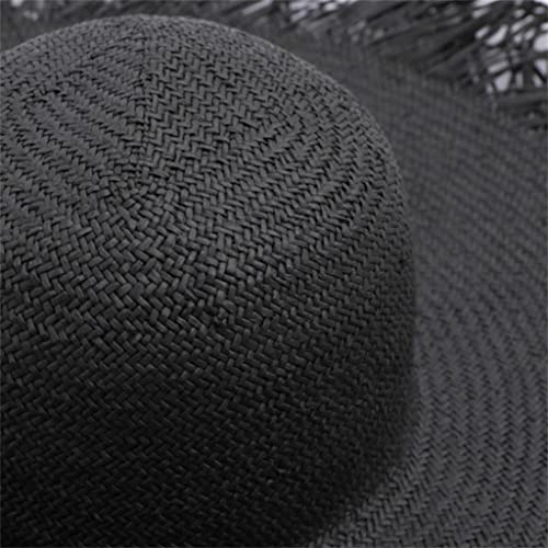 Chapeau de plage en raphia YXWYXWA pour femme grand bord tressé idéal vacances