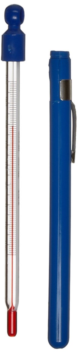 Taylor Delrin Plastic Non-Refillable Thermometer with Pocket Case (Permacolor Filled, -50- to 120-Degrees Fahrenheit)