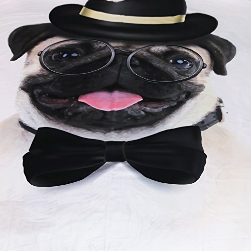 Sleepwish 3 Pieces Puppy Dog Bed Set Pug Covers For Beds Dog Wearing Hat Cute Design Kids Teens Duvet Cover (Twin) #TOP2