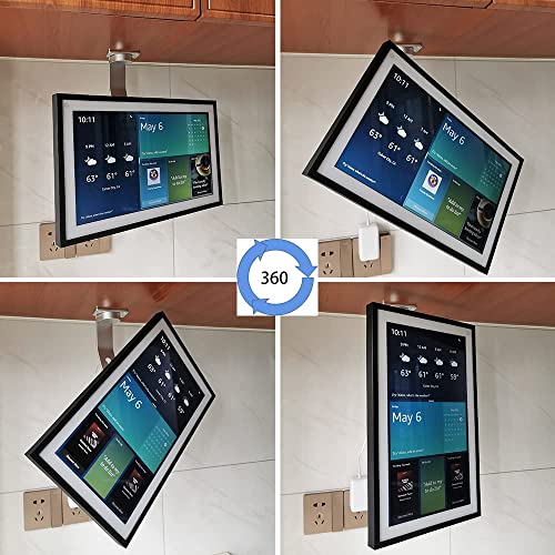 Atopkuwar Under-Cabinet Mount For Echo Show 15 Silver #TOP3