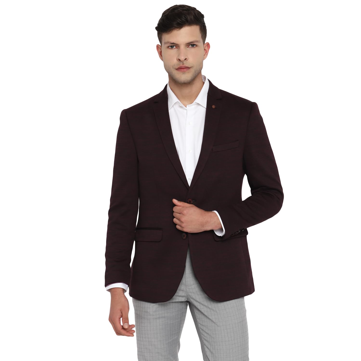 turtle Men’s Cotton Stretch Dobby Structured Casual Blazer | Tailored Fit | Lightweight Smart Casual Blazer for Office-picture-22