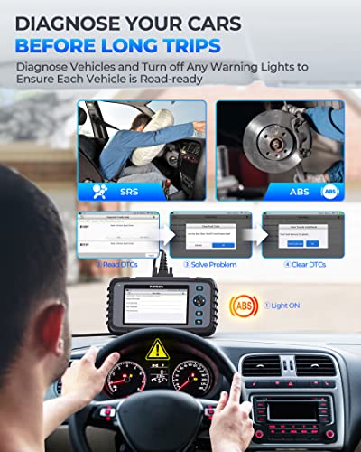 TOPDON OBD2 Scanner,2023 Upgraded AD600 Scan Tool,ABS/SRS/TCM/Engine Diagnostic Scanner for Car,8 Reset Code Reader,Oil/Brake/BMS/SAS/DPF/TPMS Reset/Throttle Matching/Injector Coding,Free Lifetime