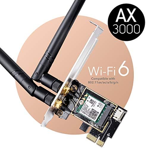 Cudy AX3000 Wi-Fi 6 Bluetooth 5.2 PCI-E Adapter, Intel AX200, WE3000