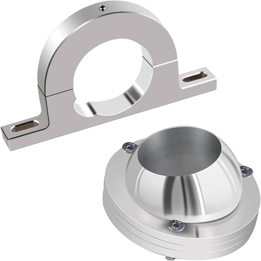 Obrotowy uchwyt podłogowy o średnicy 5 cm i kolumna 5 cm z polerowanego aluminium z kluczem do montażu na kolumnie kierownicy z rowkami kompatybilne ze wszystkimi pojazdami z kolumnami kierownicy o