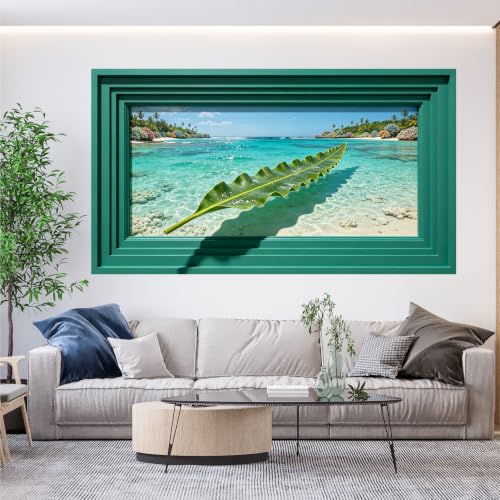Décoration améliorée activée par l'eau paysage tropical 3D