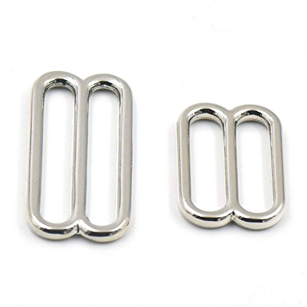 10 Fibbie A Triplo Scorrimento In Metallo 25 Mm | Chiusure Per Cinghie In Lega Di Zinco | Accessori Per Borse, Zaini E Collari