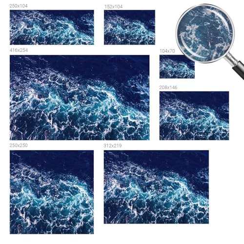 Décor mural intissé vagues de la mer facile à nettoyer pour chambre