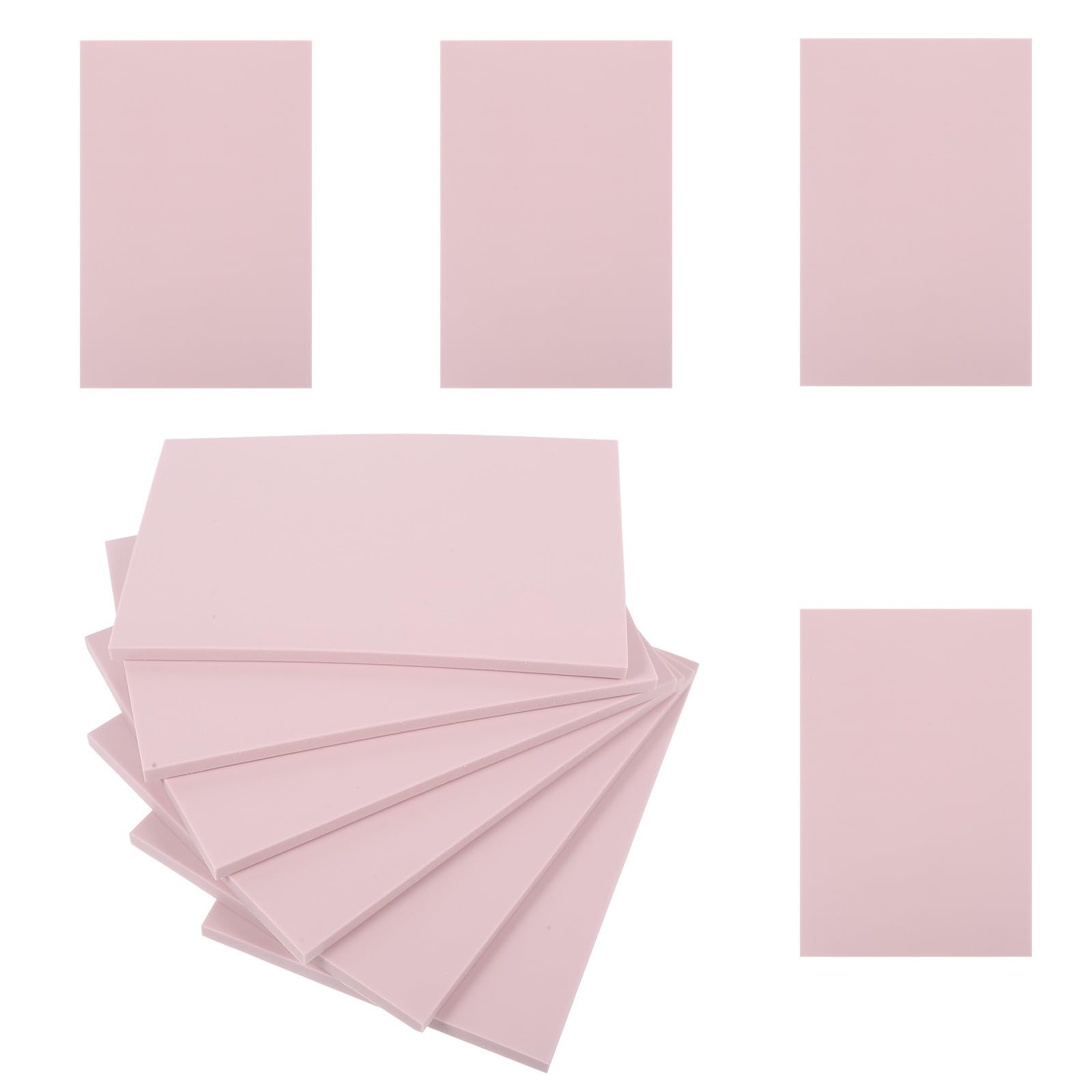 10 Piezas Bloque de Goma para Sellos Diy, Rosa Tpr