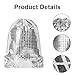 JDRGJTH 5 Pcs Sparkly Disco Drawstring Backpacks Silver Sequin Backpack Disco Ball Purse Gym Bag 70s Disco Accessories for Women Disco Party Favors Birthday Party Gifts