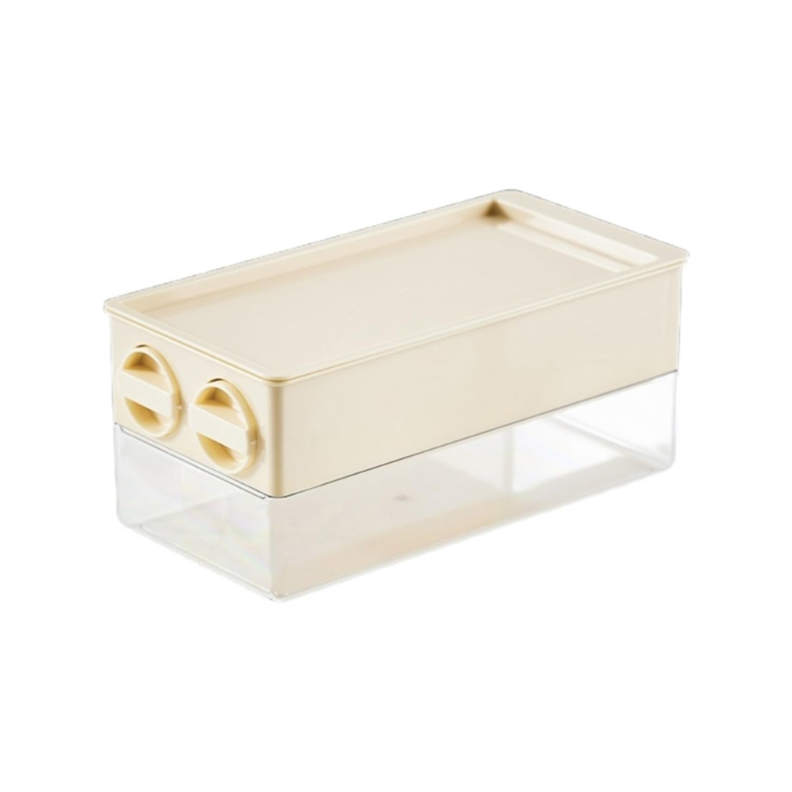 Eiseimer Eiswürfelform, Eisform, große Kapazität, Eisaufbewahrungsbox, Eisaufbewahrungsbehälter for Cocktails, Bier, Wein und Saftgetränke Eiskübel Sektkühler(Milky White)