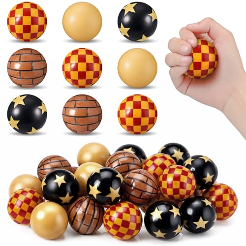 Image of 30 Pcs Wizard Party Favors Stress Balls Wizard Soft Foam Squeeze Ball Sensory Fidget Toys Gifts for Kids Birthday Party Supplies, Girl Boy Gifts Prizes, Finger Exercise, Goodie Bag Stuffer