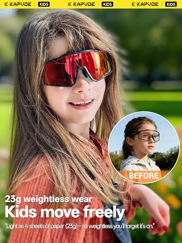 Lunettes de cyclisme pour enfants légères TR90 polarisées KAPVOE K9031 - 3