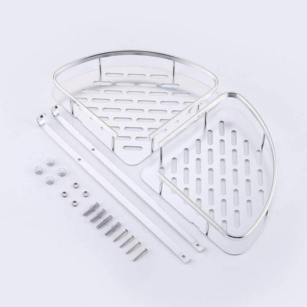 Estantes de baño exquisitos Toallero Espacio Estante de baño de Aluminio Ducha Cosmética Accesorios de baño Organizador de Almacenamiento Titular de Rack/a