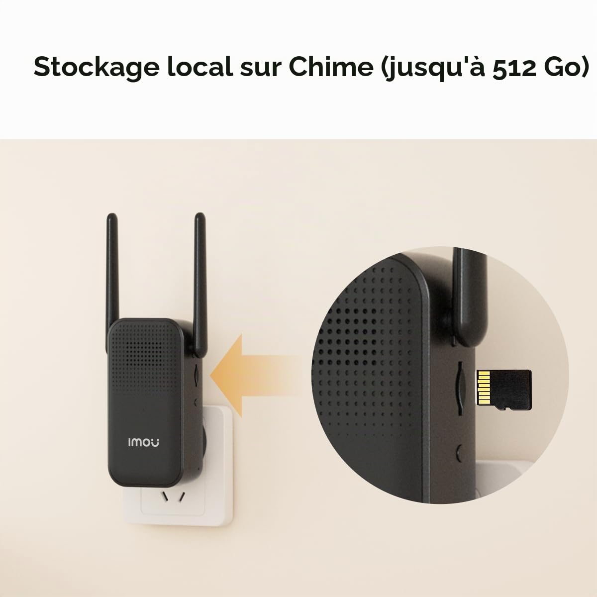 Imou Kit de 3 sonnettes de porte, 2K+/4MP, batterie rechargeable Wi-Fi, sonnette vidéo avec carillon enfichable