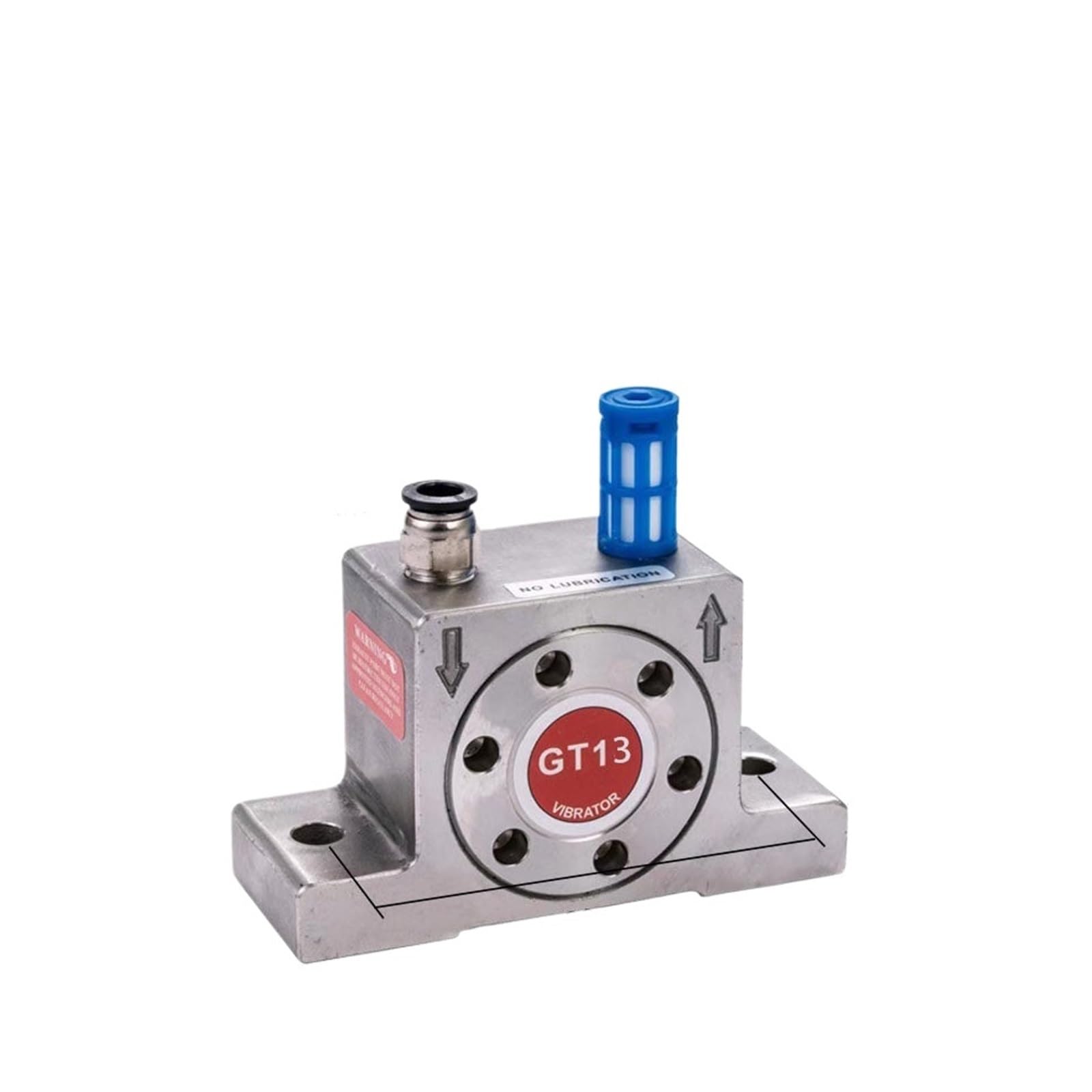 Vibrateur pneumatique GT 13 oscillateur turbine acier inox bac inférieur