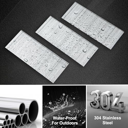 Image of PINOZE 18 Gauge Stainless Steel Brad Nails, 1200-Count (2 inch, 1-1 /4 inch, 3 /4 inch, 400 Per Size), 304 Stainless Steel Small Finishing Nail Gun Nails for Pneumatic, Electric Brad Nailer Gun