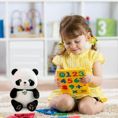 Image of Tickles Cute Panda Bear Soft Stuffed Plush Animal Toy for Kids Boys & Girls Birthday Gift (Color: Black & White, Size: 40 cm)
