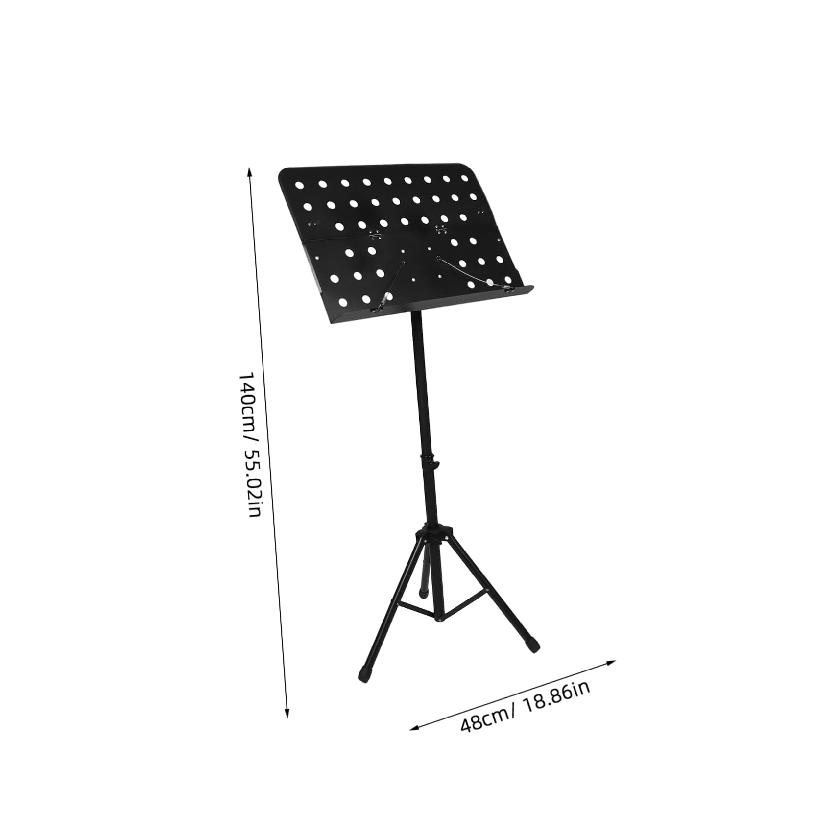Atril para Partituras Plegable Portátil Negro con Altura Ajustable | Plástico E Hierro, para Piano E Instrumentos, Uso en Viajes y Práctica, Imagen Profesional