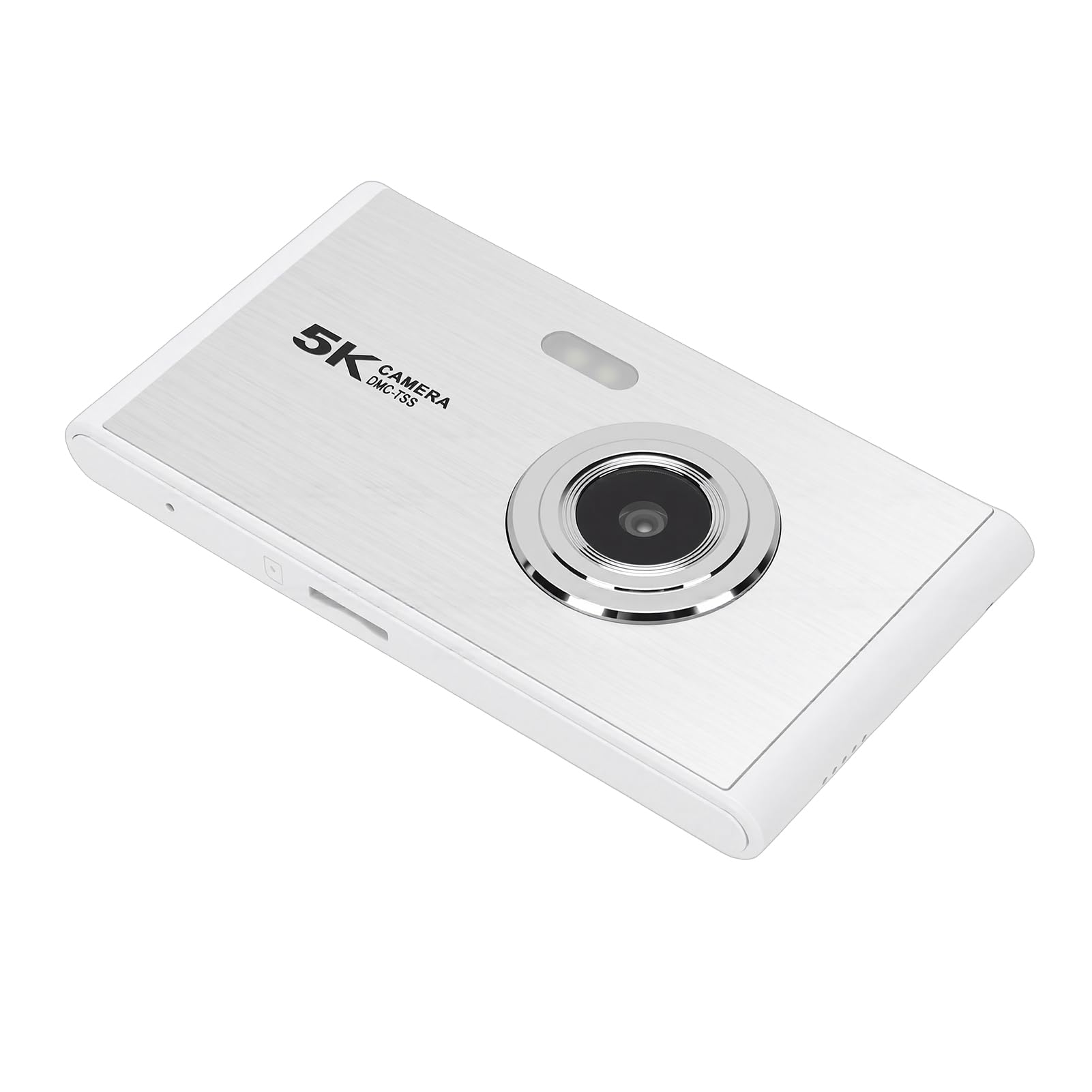 Fotocamera Digitale, 5K 72MP HD Zoom 16X Compatta Vlogging Punta e Scatta con Flash Autofocus Schermo da 2,8 Pollici per Viaggi YouTubing Adolescenti Bambini (SILVER)