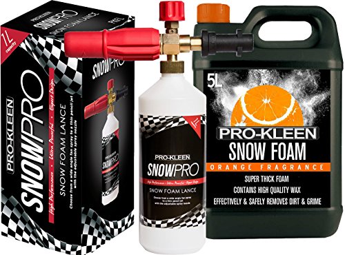 Pro-Kleen Neige Lance en Mousse pour Utilisation avec Kärcher Nettoyeurs Haute Pression 5 l série K Orange Neige en Mousse