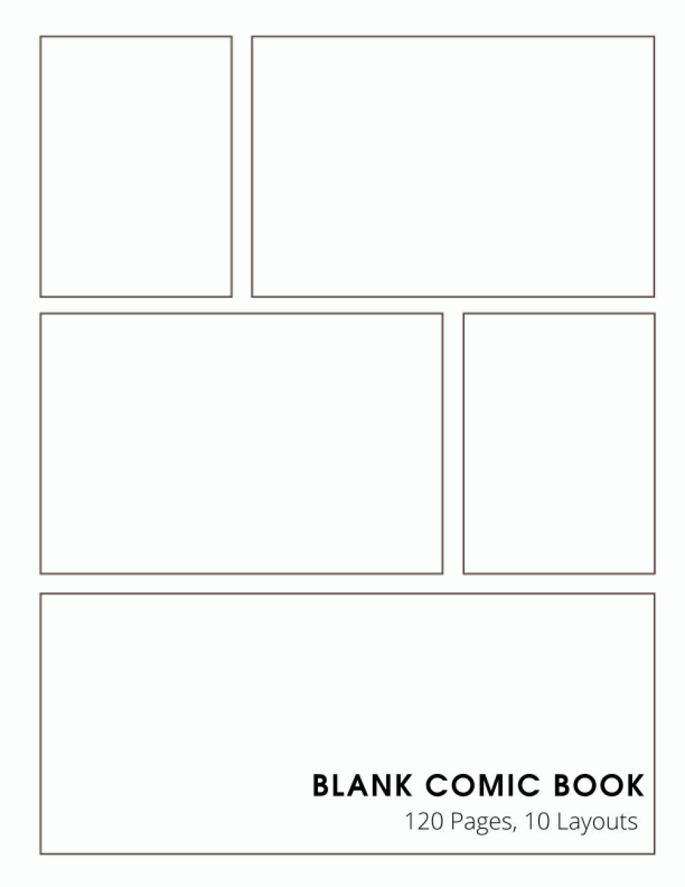 Blank Comic Book: With Blank Cover | Variety of Templates, 120 pages with 10 different layouts | Draw Your Own Comics!