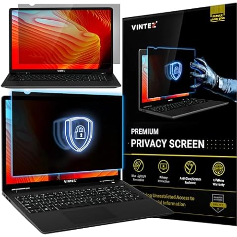 VINTEZ 15 Inch - 4:3 Aspect Ratio - Laptop Privacy Screen Filter for Square Laptop - Anti-Glare - Anti-Scratch Protector Film for Data confidentiality Cover