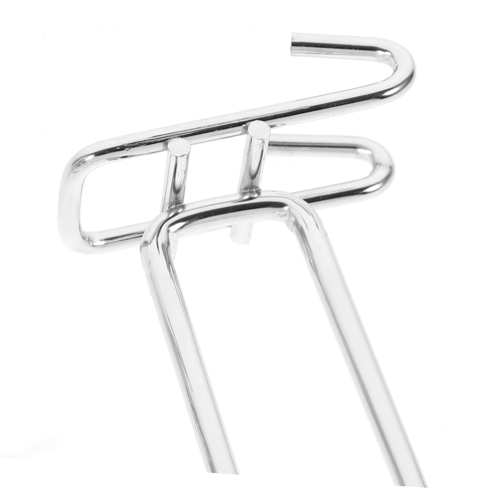 SOLUSTRE 10 Stück Garagen Lochwandhaken aus Stahl Stabile Metallhaken mit 6mm Tragstab und Preisschildhalter für Werkstatt Büro und Einzelhandel