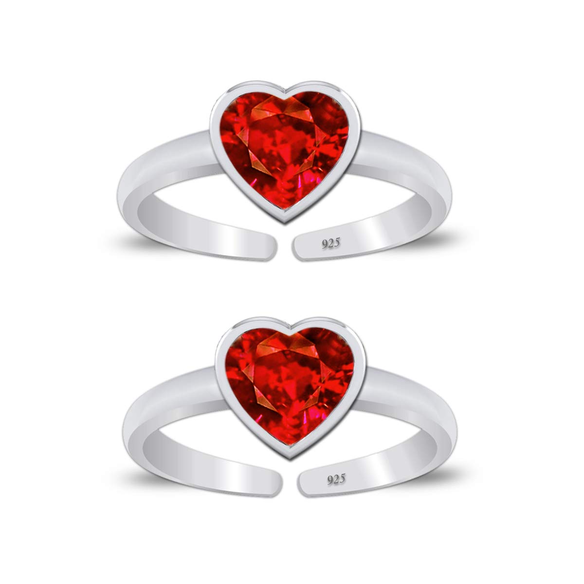 Styleejewel Sterling Silver Toe Rings for Women Garnet Stone 925 Pure Chandi Bichiya Traditional Design Indian Toe Rings for women stylish (SJTR68G) (B089PX5L4W) Amazon Price History, Amazon Price Tracker